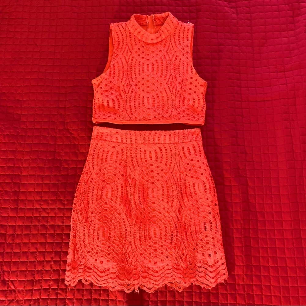 2 piece lace dress